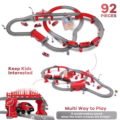 Police & Fire Rescue Train Set