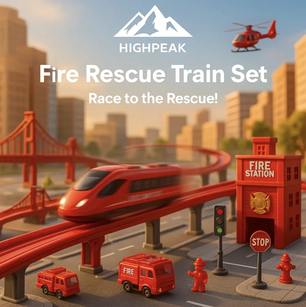 Police & Fire Rescue Train Set