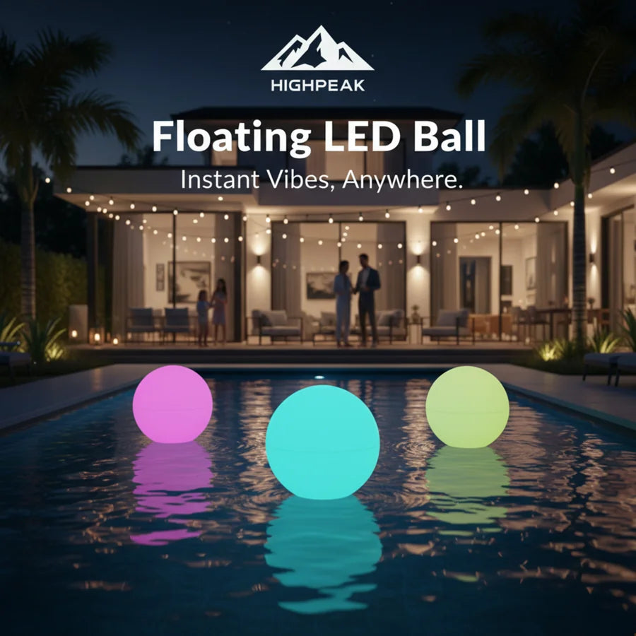 Led Floating Signage HighPeak Floating LED Ball Light Waterproof RGB Outdoor Decor
