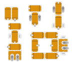 Floating Yacht Pool Dock supplier chart showing related modular platform connection layout options