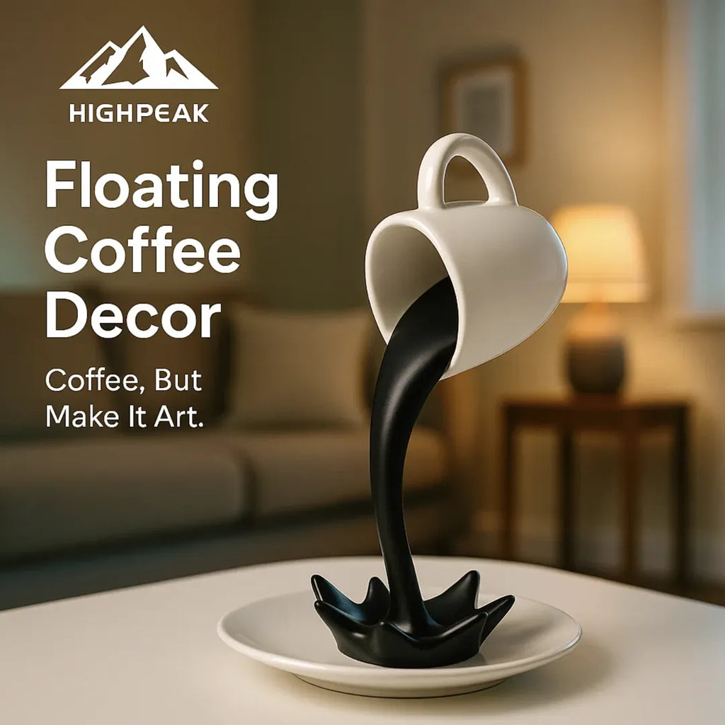 Floating Coffee Cup Decor