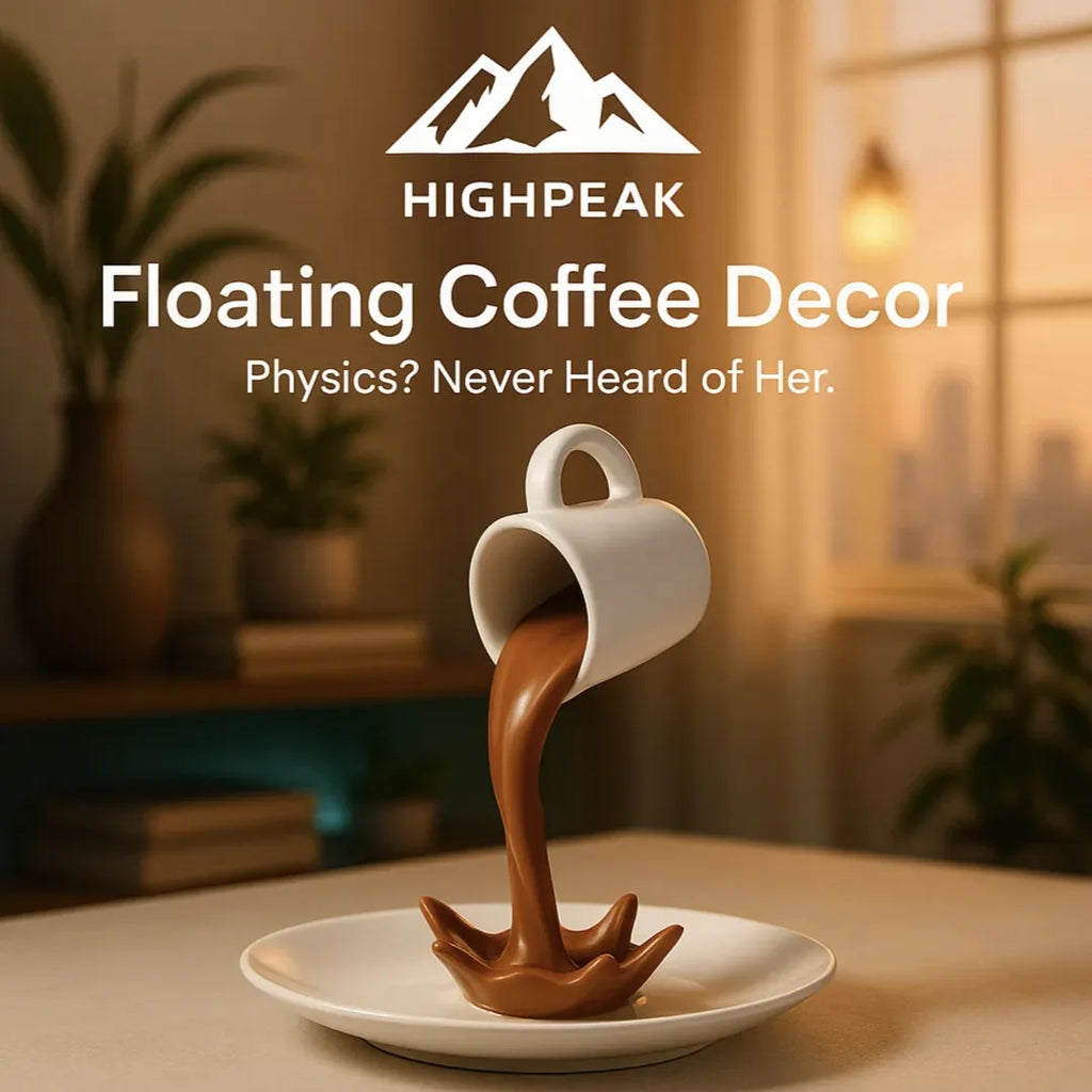 Floating Coffee Cup Decor