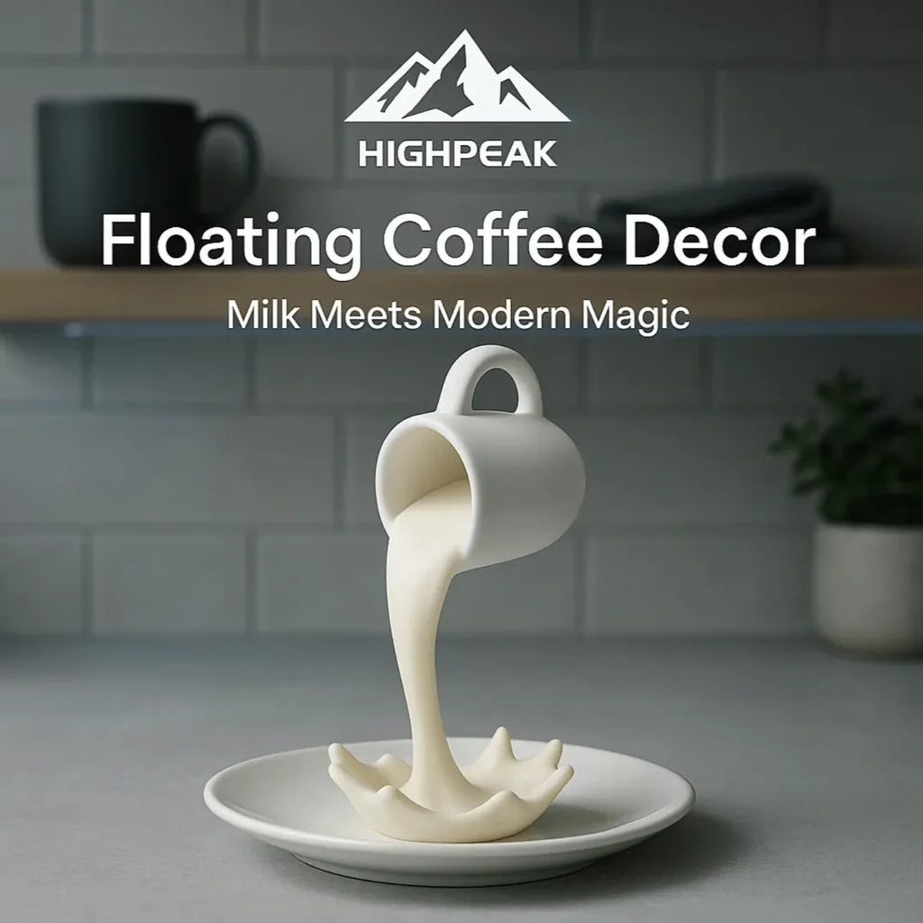 Floating Coffee Cup Decor