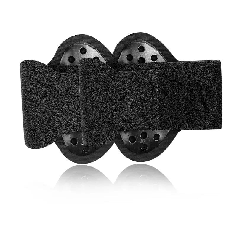 Foot Arch Support Pads one-pair option showing two black adjustable wraps on a white background