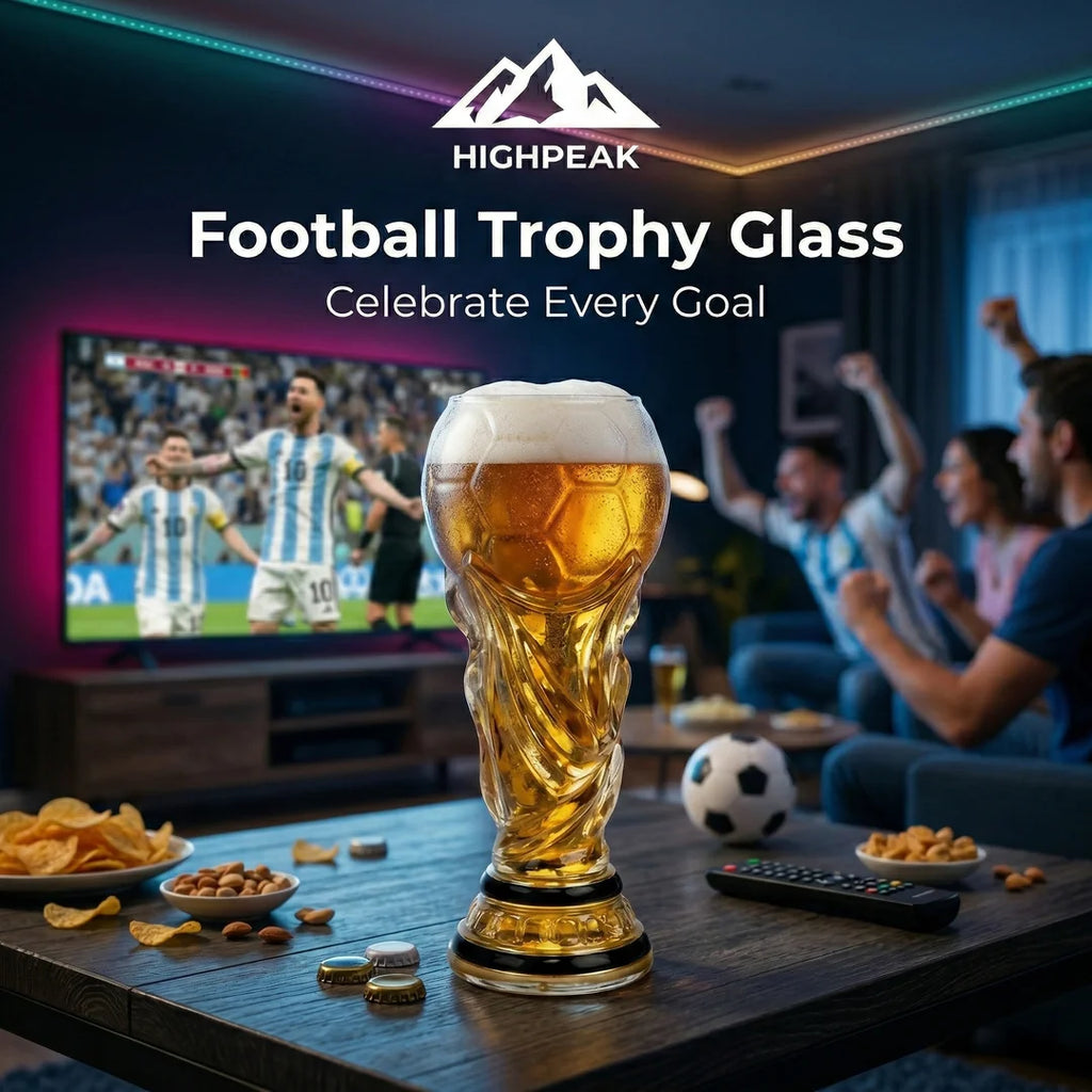 Football Trophy Glass