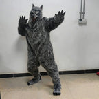 Full-Body Werewolf Costume worn in a wide stance with both clawed hands extended toward the camera