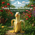 Funny Banana Duck Statue