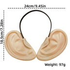 Funny Big Ears Headband measurement graphic with 9.45 inch width and 7.28 inch height
