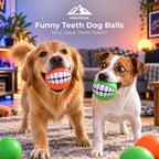 Funny Teeth Dog Balls