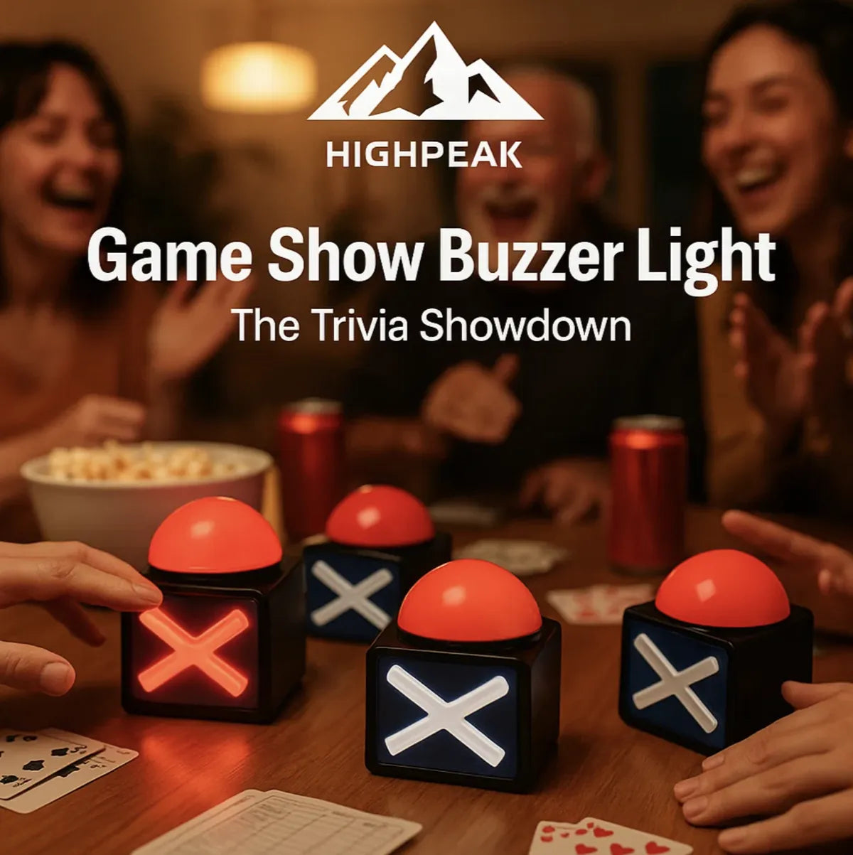 HighPeak Game Show Buzzer Light Sound Light Trivia Buzzer For Fun highpeak-game-show-buzzer-light-sound-light-trivia-buzzer-for-fun