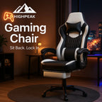 Gaming Chair with Footrest