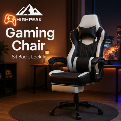 Gaming Chair with Footrest