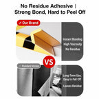 Garage Wall Protection Strip adhesive backing close-up in a supplier comparison of installation surfaces