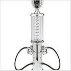 Gas Pump Drink Dispenser dual-hose supplier model with close-up of the graduated clear chamber