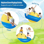 Giant Inflatable Dome Rocker collage showing children rocking, climbing, and bouncing around the dome