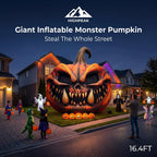 Giant Inflatable Monster Pumpkin