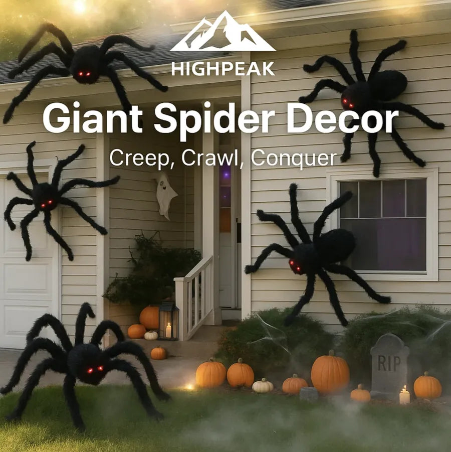 Giant Halloween Spider Decor