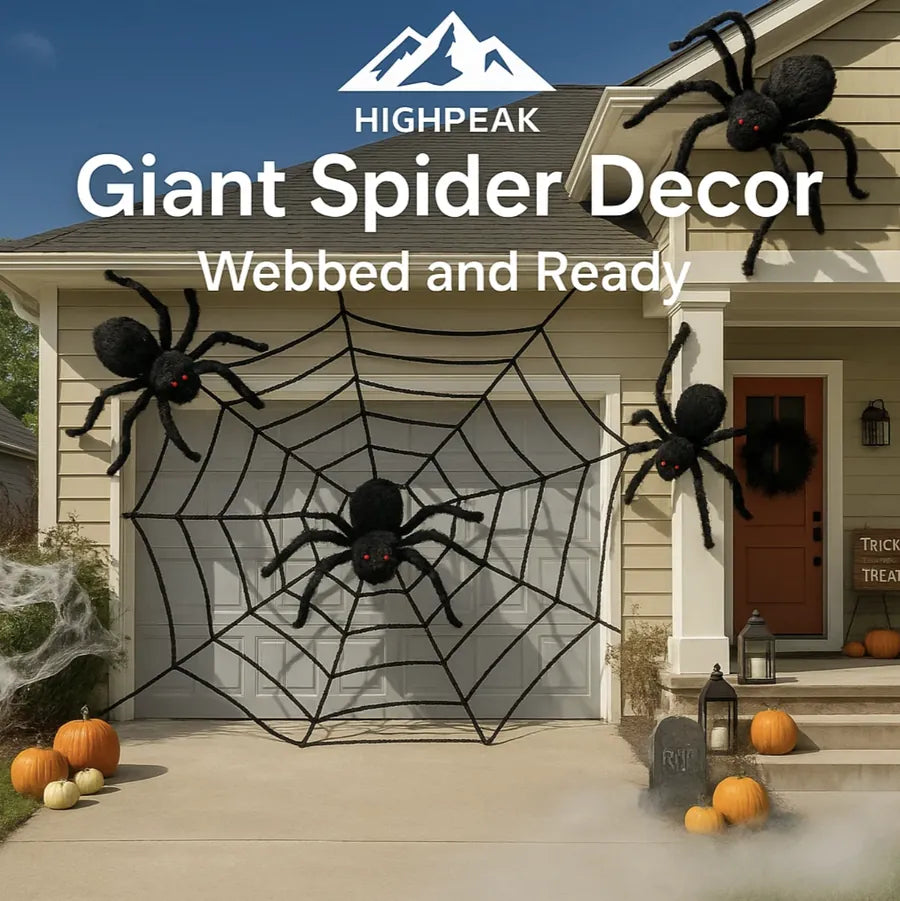 LED Spider Web Decor