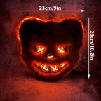 Glowing Horror Animal Masks bear size guide showing 23 cm width and 26 cm height