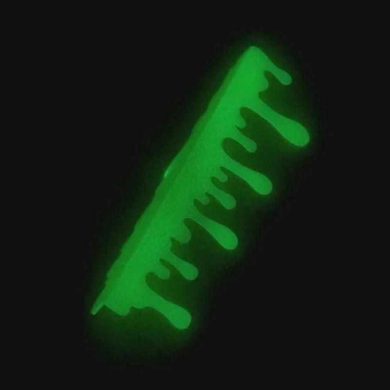 Glowing Slime Shelf Drips — Green drip silhouette shown diagonally against a dark background.