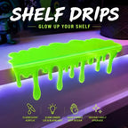 Glowing Slime Shelf Drips — Green shelf topper showing its rounded puddle shape and long hanging drips.