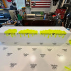 Glowing Slime Shelf Drips — Three shelf toppers comparing the 8-inch, 12-inch and 16-inch lengths.