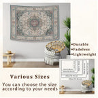 Supplier tapestry size overview with a floral design used as a general display example
