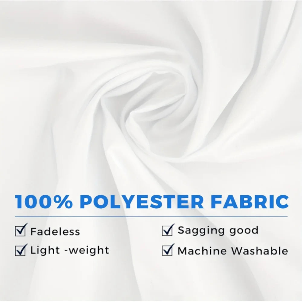 Good Vibes Only Tapestry supplier fabric graphic showing white polyester and care features