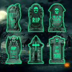 Light Up Halloween Tombstones (6-Pack)