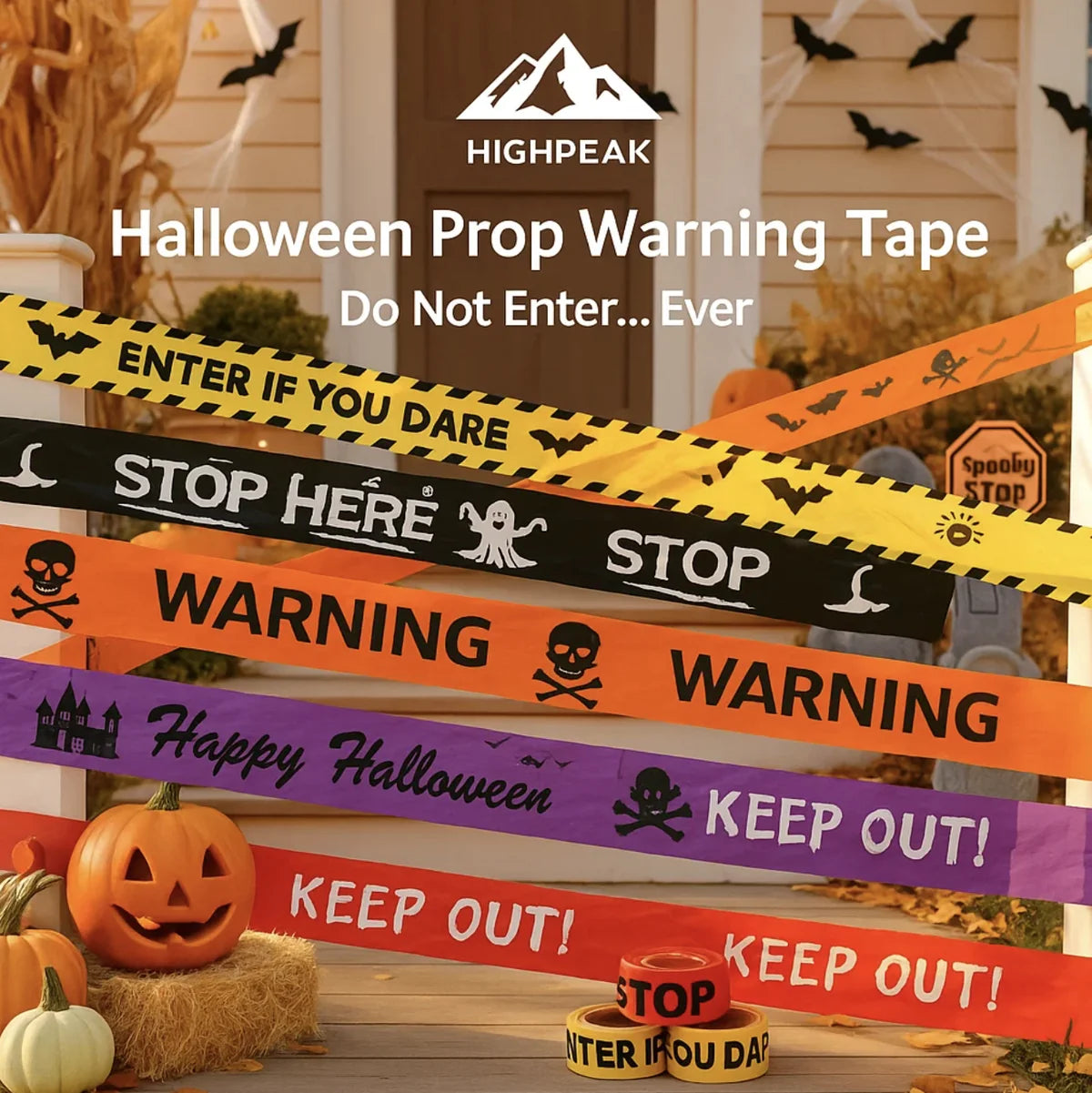 Halloween Prop Warning Tape