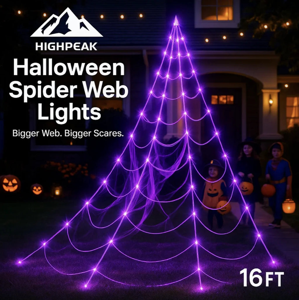 Halloween Spider Web Lights