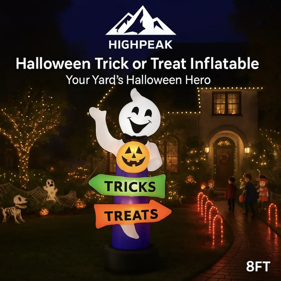 8FT Halloween Trick or Treat Inflatable