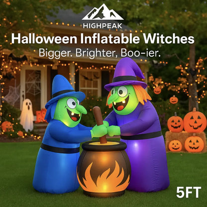 5ft Halloween Inflatable Witches