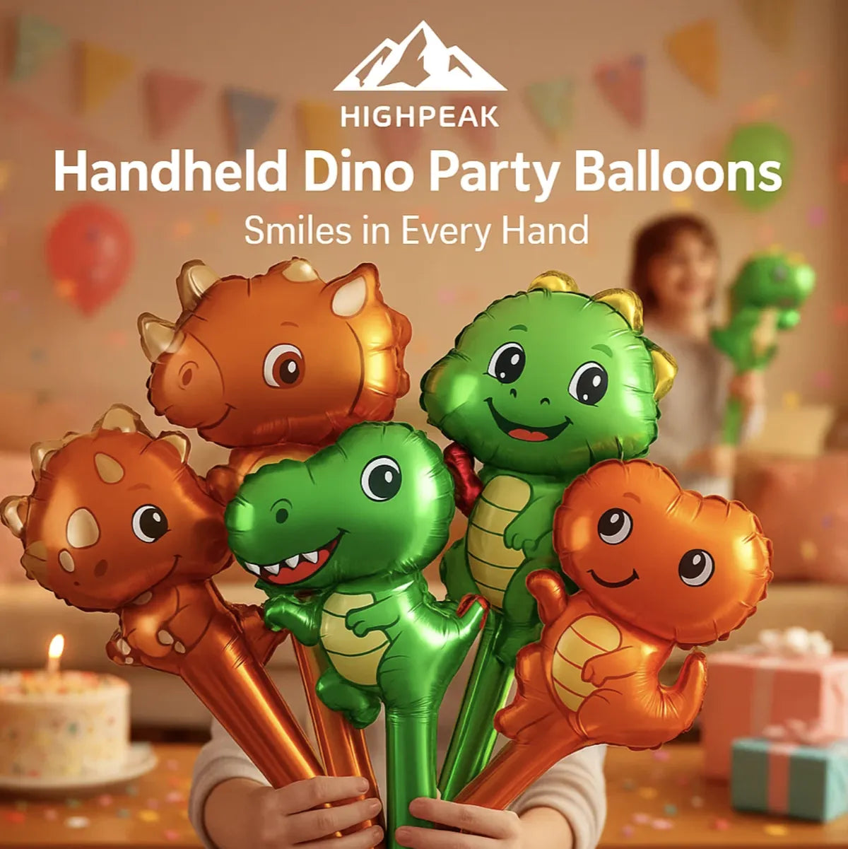 Handheld Dinosaur Party Balloons