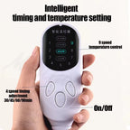 Heated Foot & Leg Boots controller showing nine heat levels and 30, 45, 60 and 90 minute timer settings