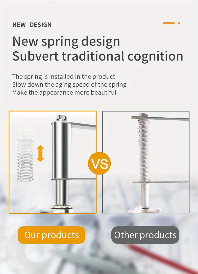 Heavy Duty Gate Wheel enclosed spring design compared with an exposed gate-wheel spring