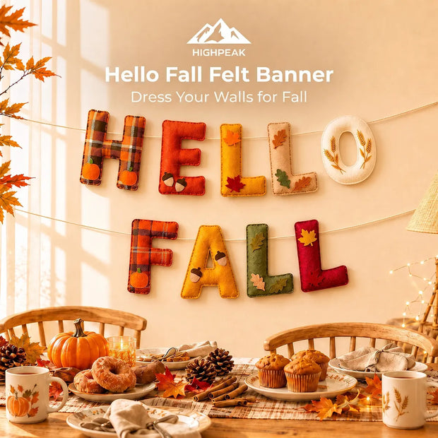 Hello Fall Felt Banner