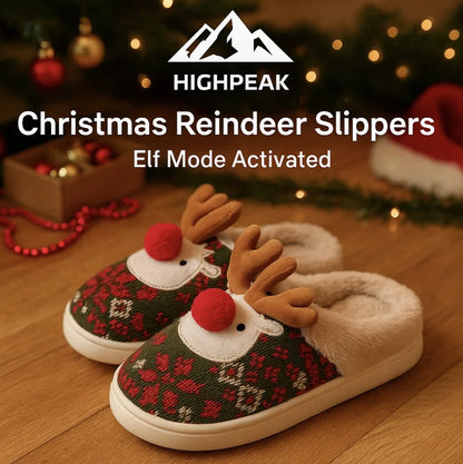 Christmas Reindeer Slippers