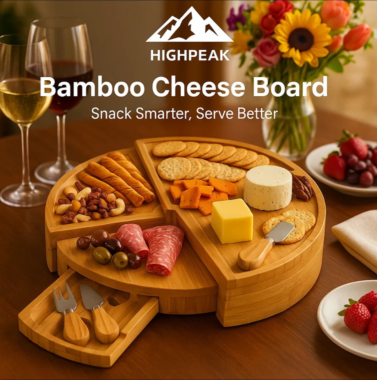 Bamboo Cheese Board