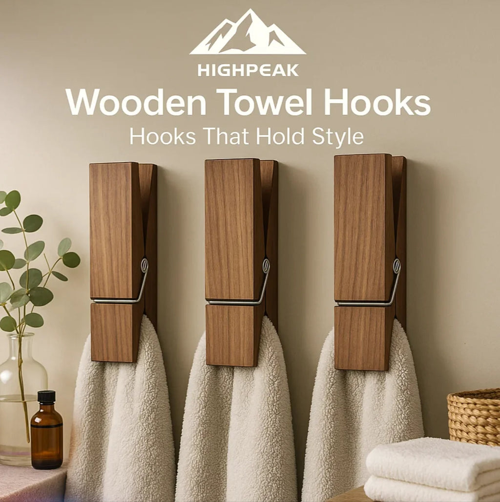 Wooden Towel Hooks