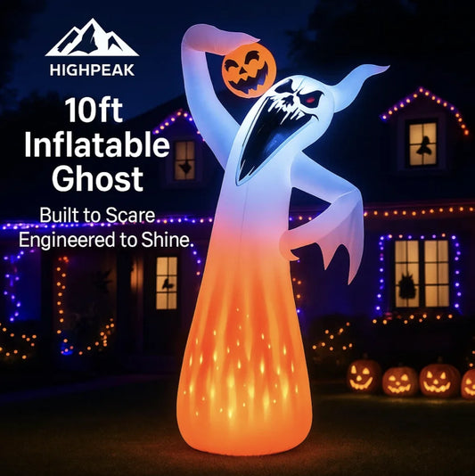 10ft Inflatable Ghost with Pumpkin