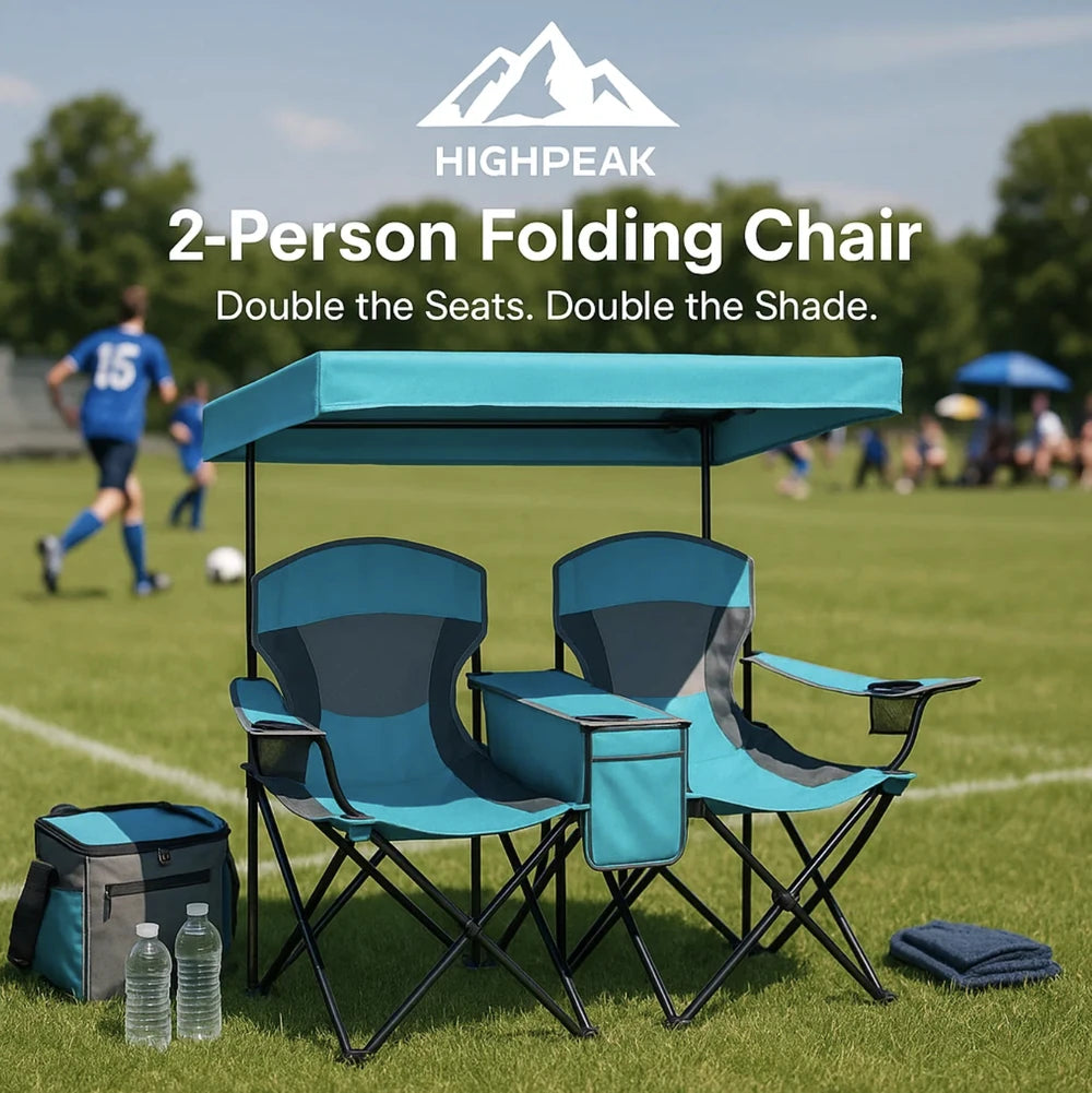 2-Person Folding Camping Chair