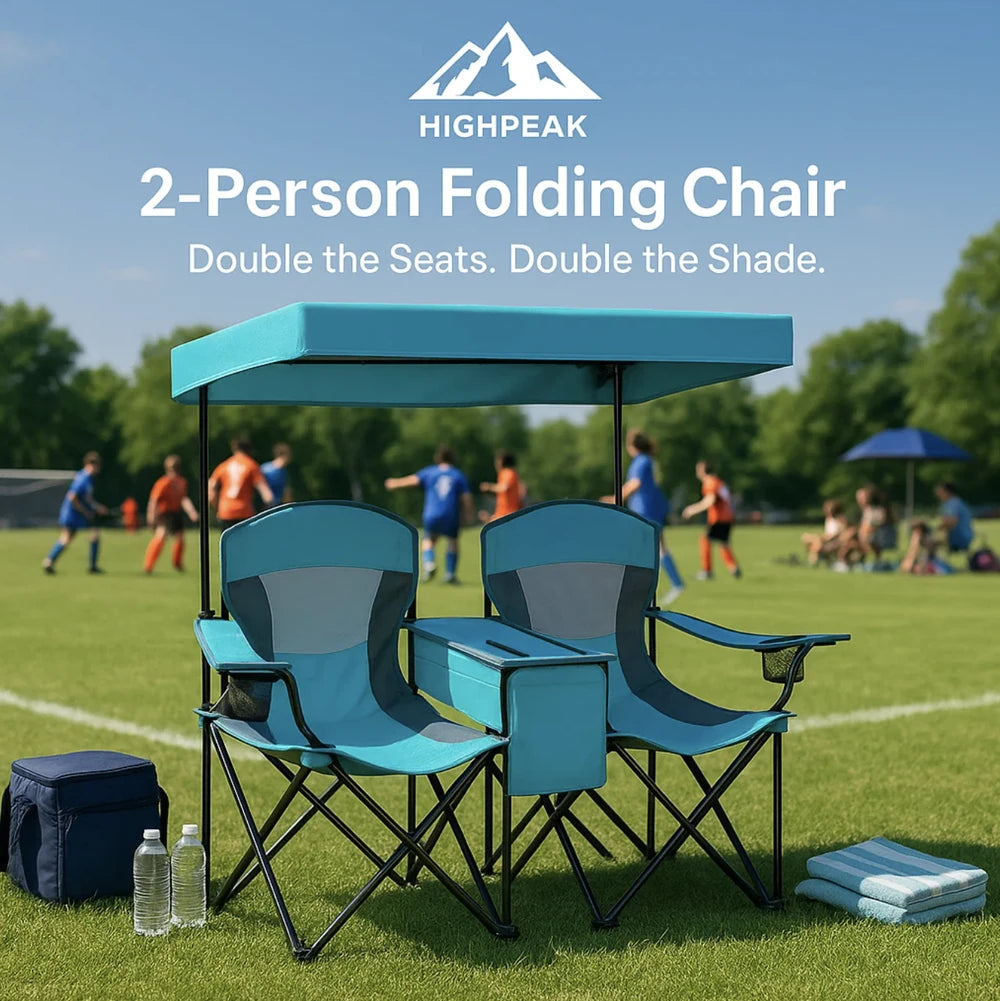 2-Person Folding Camping Chair