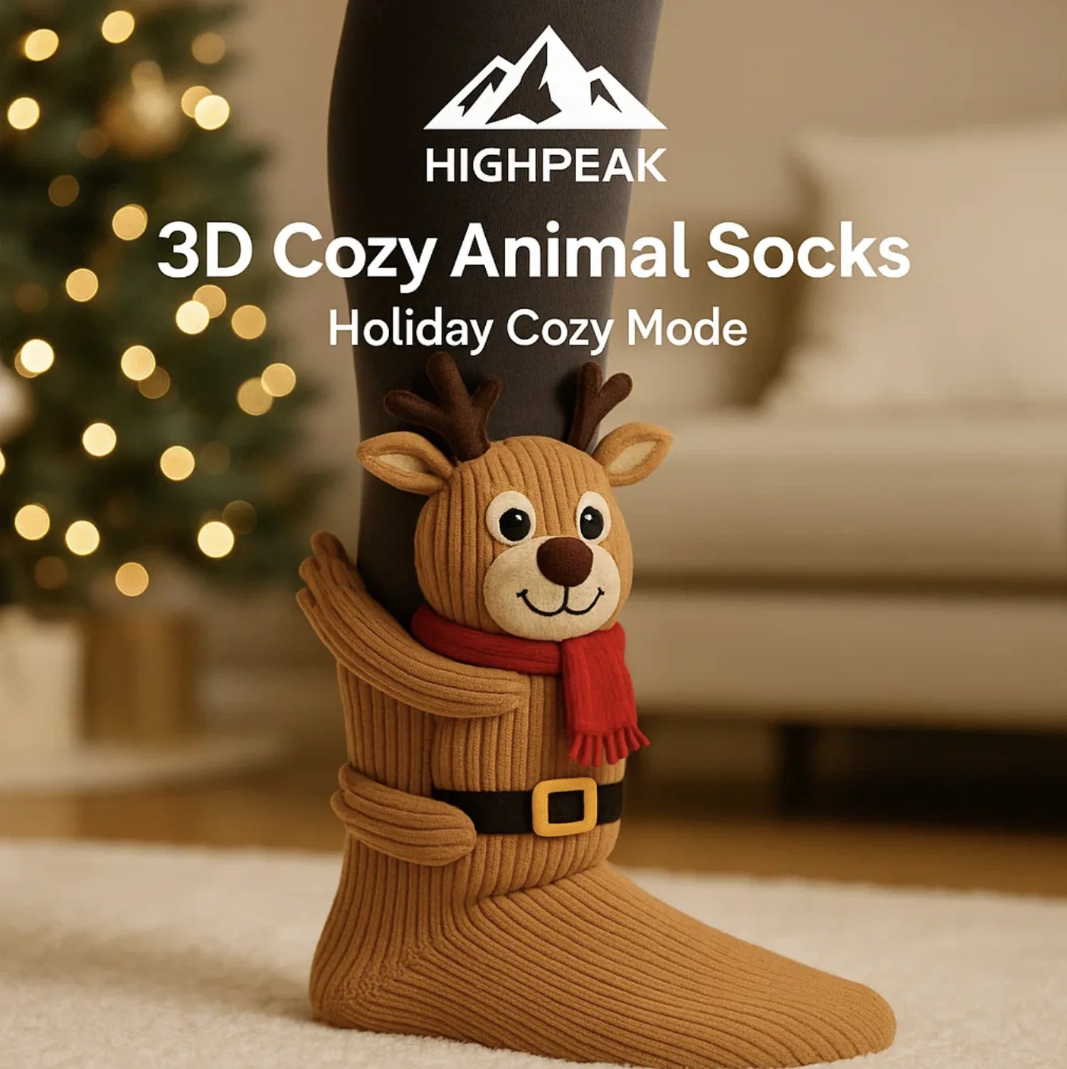 3D Cozy Animal Socks