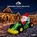 7.9FT Inflatable Santa Race Car