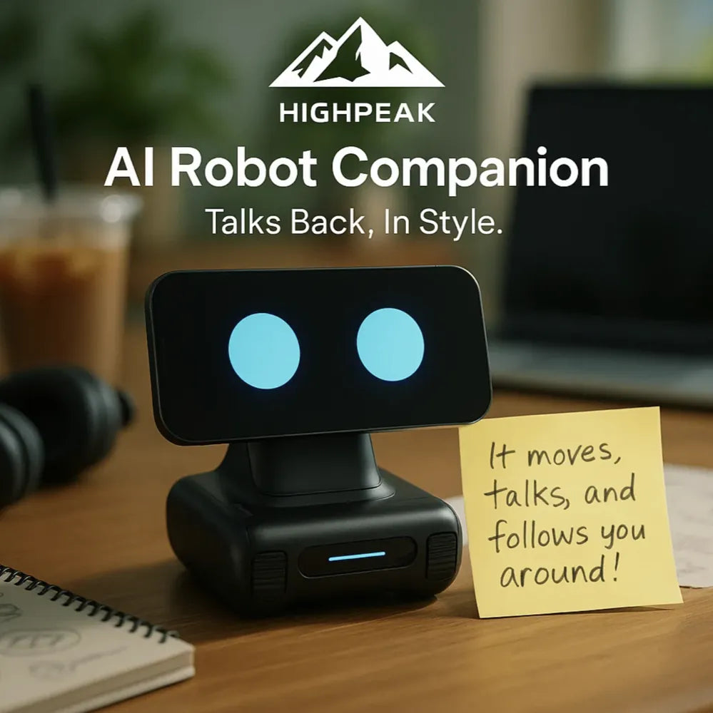 HighPeak AI Robot Companion – ChatGPT Voice Assistant & Face Tracking