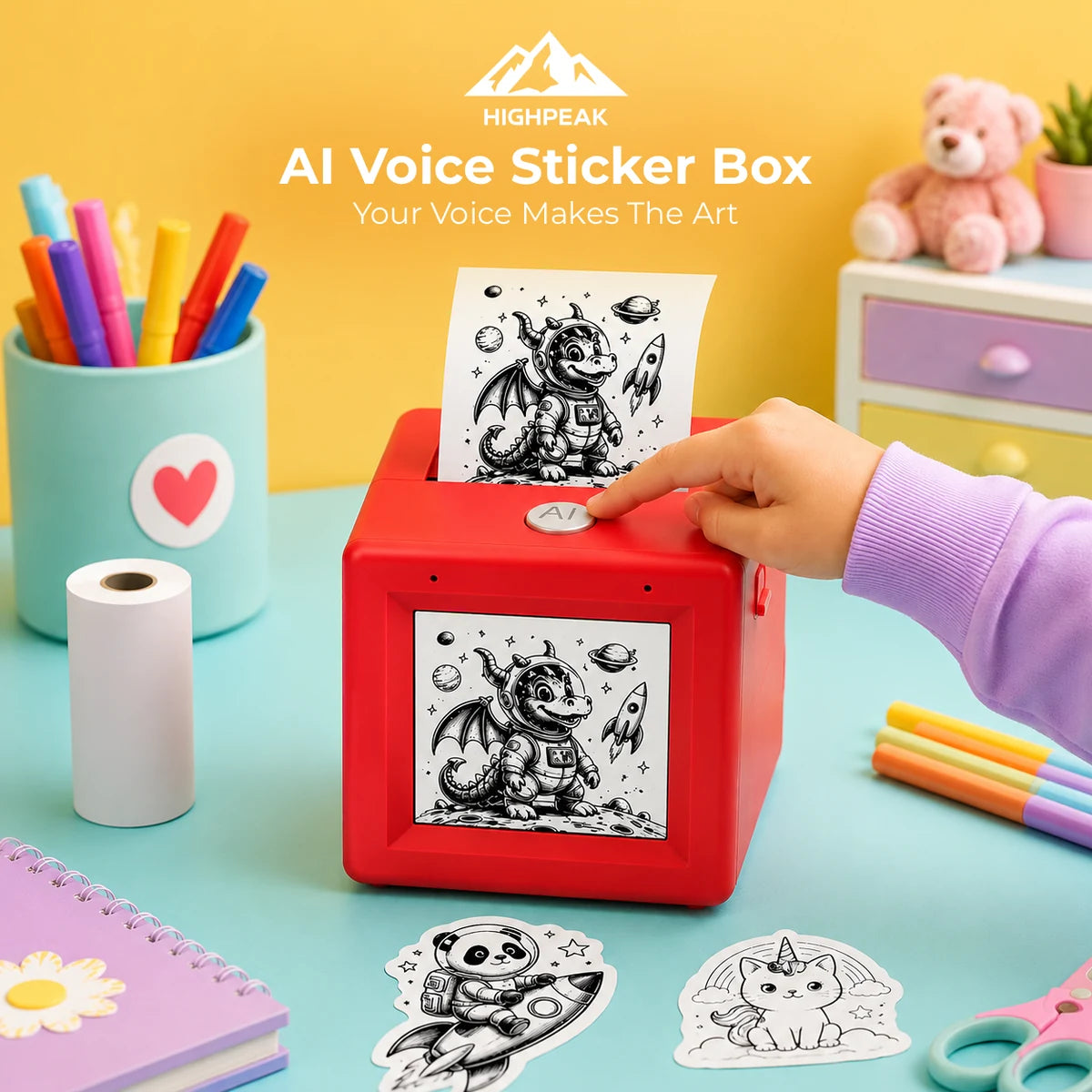 AI Voice Sticker Box