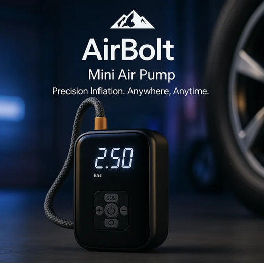 AirBolt Mini™ - Smart Tire Inflator Pump