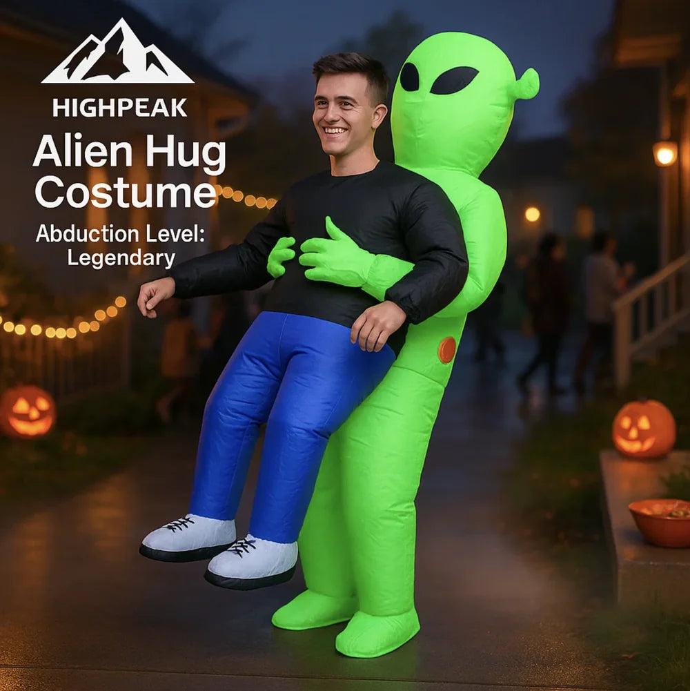 HighPeak Inflatable Alien Hug Costume – Funny One-Piece Halloween Suit