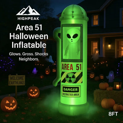 8FT Area 51 Halloween Inflatable